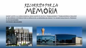 Lee más sobre el artículo SADOP invita a un "Recorrido por la Memoria"